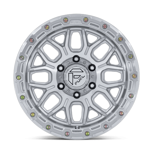 Fuel 1PC FC881 SURGE 17x9 Gloss Silver W/ Machined Face 6x135 1mm