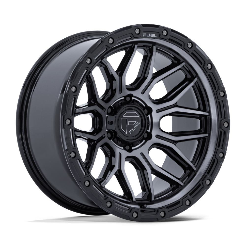 Fuel 1PC FC881 SURGE 17x9 Gloss Black Machined W/ Gtcc 6x135 20mm