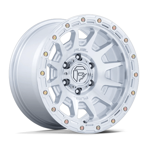 Fuel 1PC FC884 FORTRESS 18x9 Gloss Silver W/ Machined Face 6x135 1mm