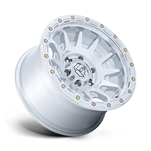 Fuel 1PC FC884 FORTRESS 17x8.5 Gloss Silver W/ Machined Face 6x135 25mm