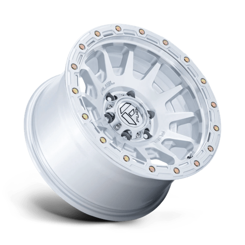 Fuel 1PC FC884 FORTRESS 17x8.5 Gloss Silver W/ Machined Face 6x135 0mm