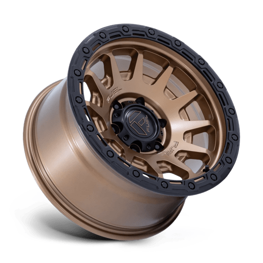 Fuel 1PC FC884 FORTRESS 18x9 Matte Bronze W Gloss Black Lip 6x135 1mm