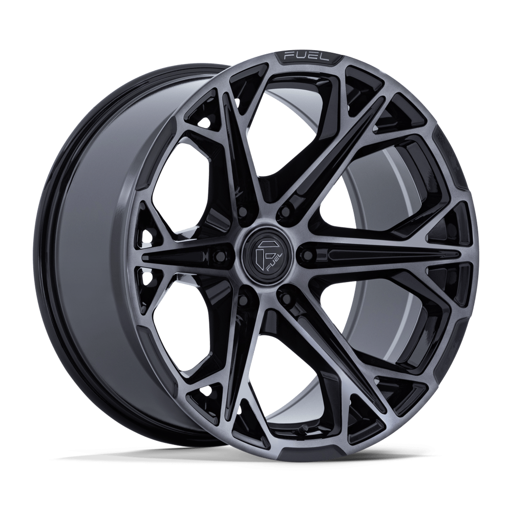 Fuel 1PC FC886 HAMMERHEAD 20x9 Gloss Black Dark Tinted Clear 6x135 20mm