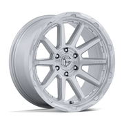 Fuel 1PC FC887 CIRCUIT 17x9 Gloss Silver W/ Machined Face 6x135 -12mm
