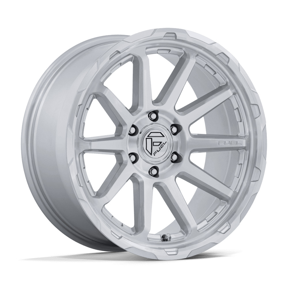 Fuel 1PC FC887 CIRCUIT 17x9 Gloss Silver W/ Machined Face 6x135 -12mm