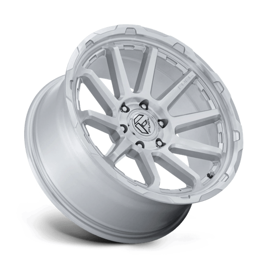 Fuel 1PC FC887 CIRCUIT 17x9 Gloss Silver W/ Machined Face 6x135 -12mm