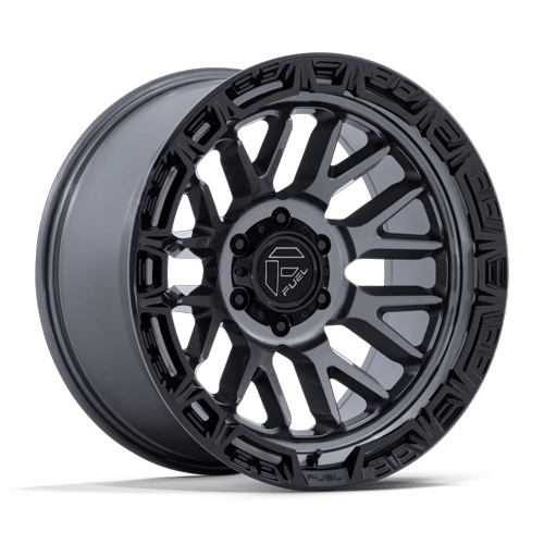 Fuel 1PC FC890 RAIL 17x9 Gloss Gunmetal W/ G-Blk Lip 6x135 1mm