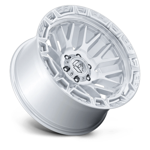 Fuel 1PC FC890 RAIL 17x9 Gloss Silver W/ Machined Face 6x135 1mm