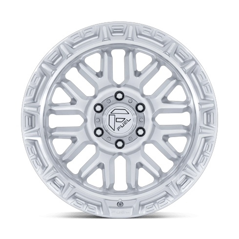 Fuel 1PC FC890 RAIL 17x9 Gloss Silver W/ Machined Face 6x135 -12mm