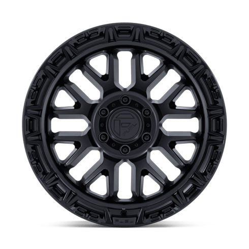 Fuel 1PC FC890 RAIL 17x9 Matte Black W/ Gloss Black Lip 6x135 1mm