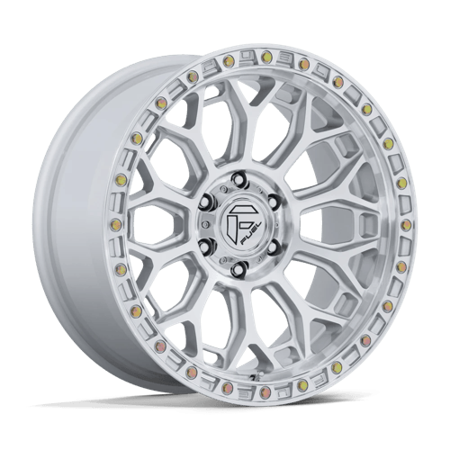 Fuel 1PC FC901 TALON 17x8.5 Gloss Silver W/ Machined Face 6x135 25mm