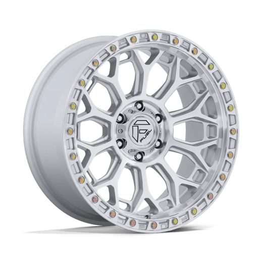 Fuel 1PC FC901 TALON 17x8.5 Gloss Silver W/ Machined Face 6x135 25mm