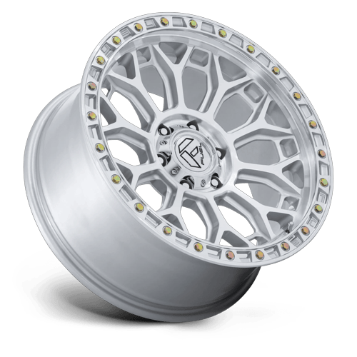 Fuel 1PC FC901 TALON 17x9 Gloss Silver W/ Machined Face 6x135 1mm