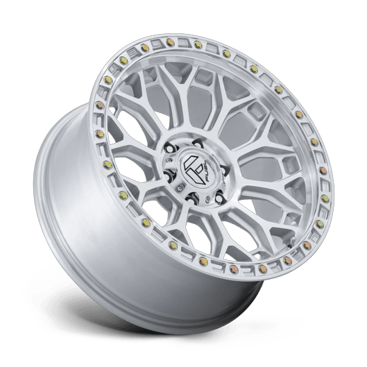 Fuel 1PC FC901 TALON 17x8.5 Gloss Silver W/ Machined Face 6x135 25mm