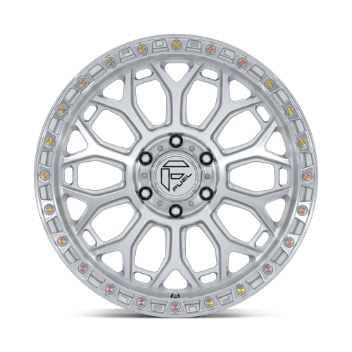 Fuel 1PC FC901 TALON 17x9 Gloss Silver W/ Machined Face 6x135 1mm