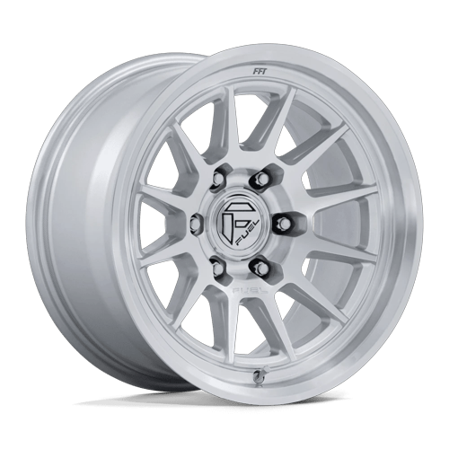 Fuel 1PC FC902 SPUR 17x9 Gloss Silver W/ Machined Face 6x135 -12mm