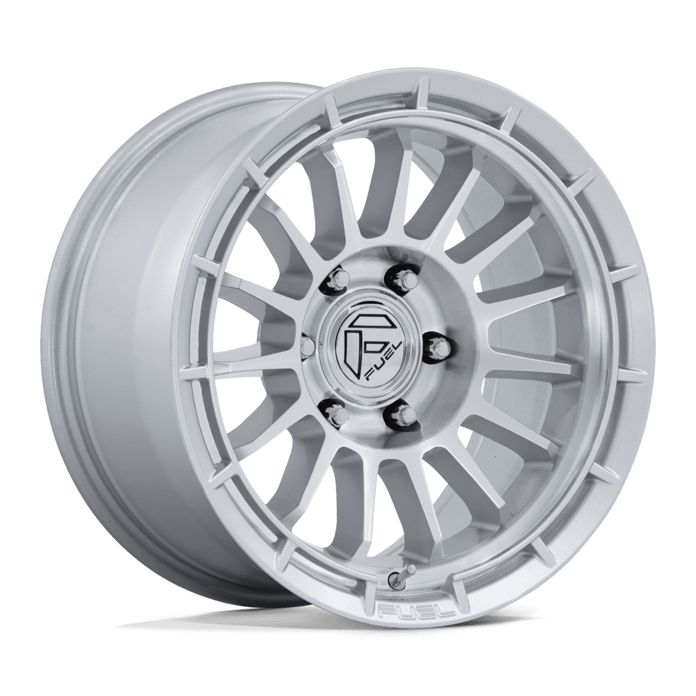 Fuel 1PC FC905 ASCEND 17x8.5 Gloss Silver W/ Machined Face 6x135 25mm
