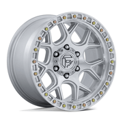 Fuel 1PC FC908 PUMA 17x9 Gloss Silver W/ Machined Face 6x135 -12mm