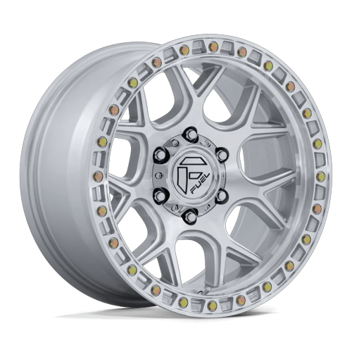 Fuel 1PC FC908 PUMA 17x9 Gloss Silver W/ Machined Face 6x135 -12mm