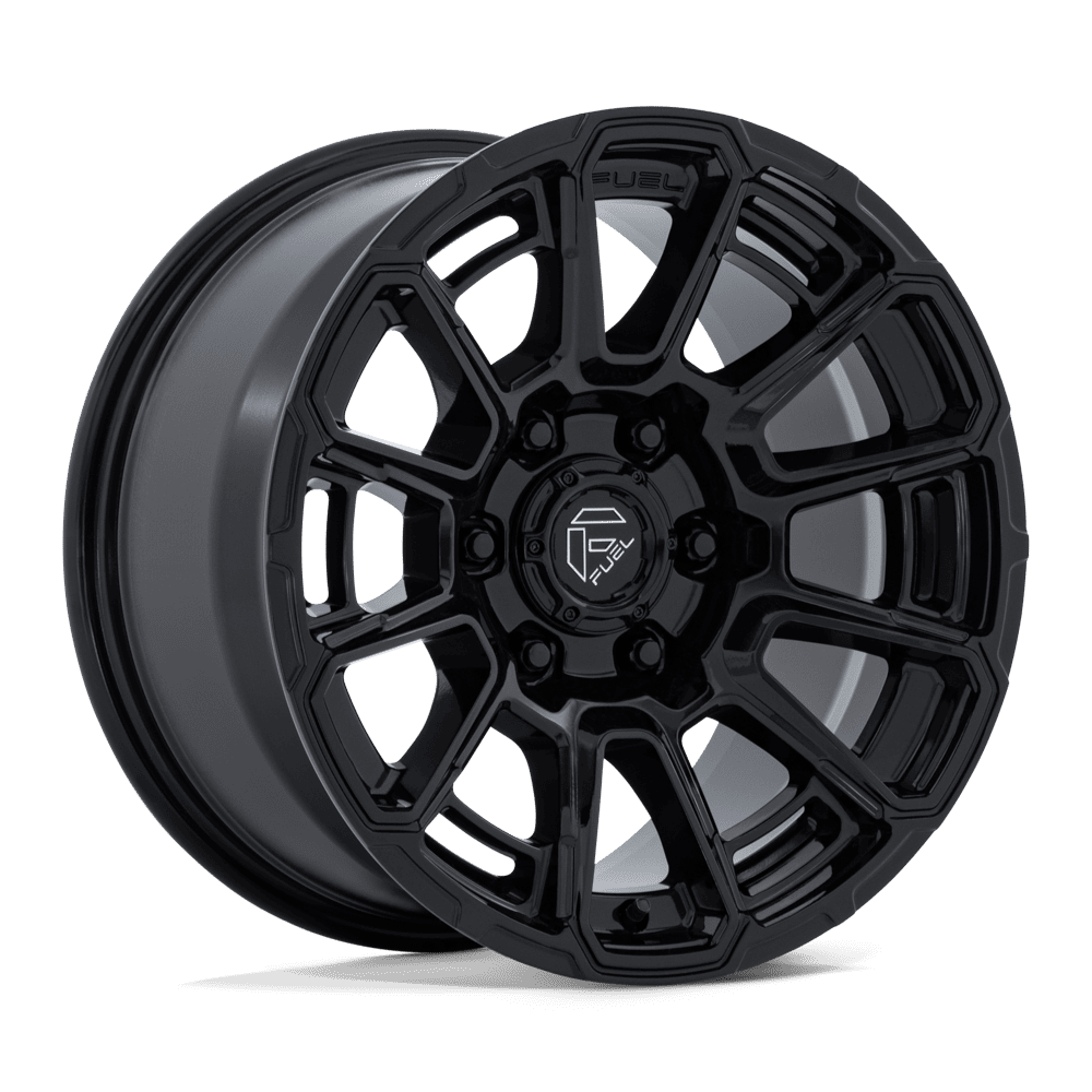 Fuel 1PC FC910 FOXHOUND 17x9 Gloss Black 6x135 1mm
