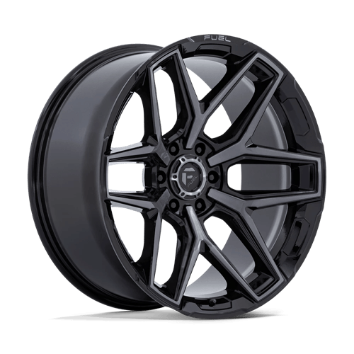 Fuel 1PC FLUX 18x9 Gloss Black Brush Fc Gray Dddt 6x135 1mm