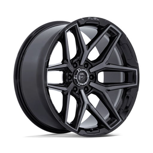 Fuel 1PC FLUX 17x9 Gloss Black Brush Fc Gray Dddt 6x135 -12mm