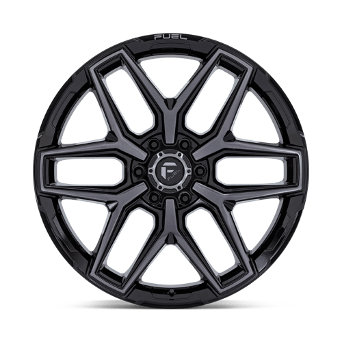 Fuel 1PC FLUX 18x9 Gloss Black Brush Fc Gray Dddt 6x135 20mm
