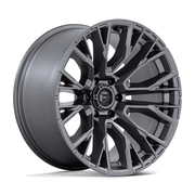 Fuel 1PC D848 REBAR 17x9 Matte Gunmetal 6x135 1mm