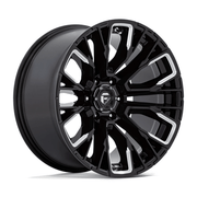 Fuel 1PC D849 REBAR 17x9 Gloss Black Milled 6x135 1mm