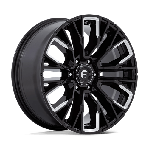 Fuel 1PC D849 REBAR 20x9 Gloss Black Milled 6x135 20mm