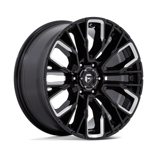 Fuel 1PC D849 REBAR 20x9 Gloss Black Milled 6x135 20mm