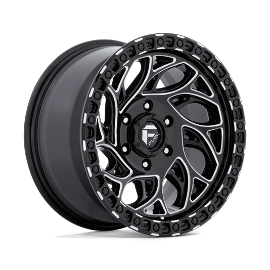 Fuel 1PC D840 RUNNER OR 17x9 Gloss Black Milled 6x135 -12mm