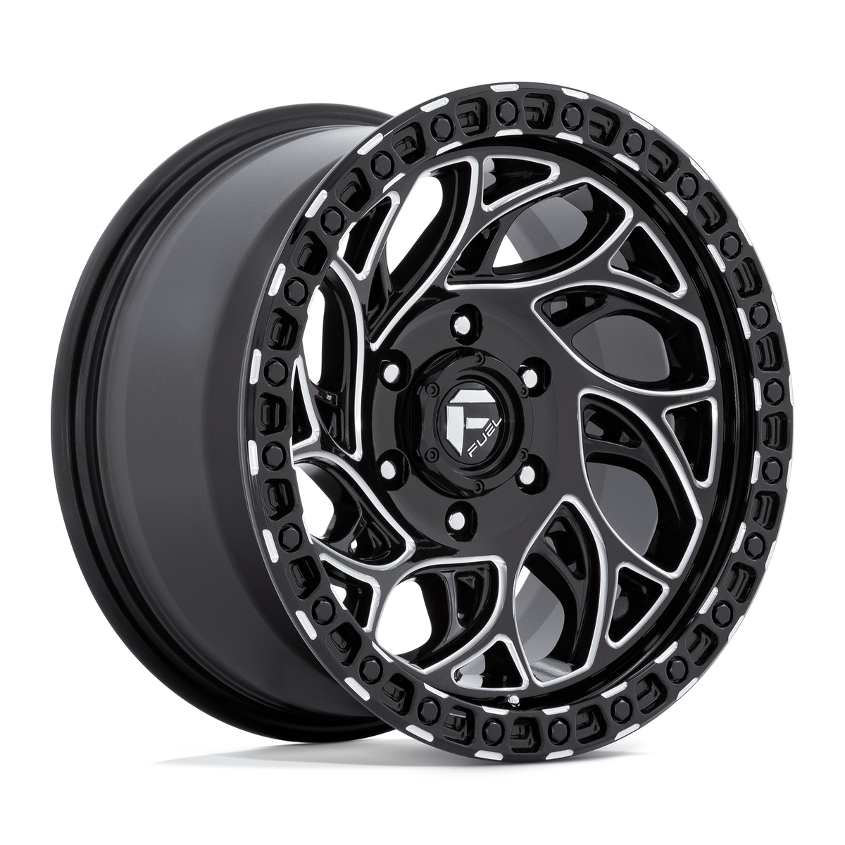 Fuel 1PC D840 RUNNER OR 17x9 Gloss Black Milled 6x135 -12mm