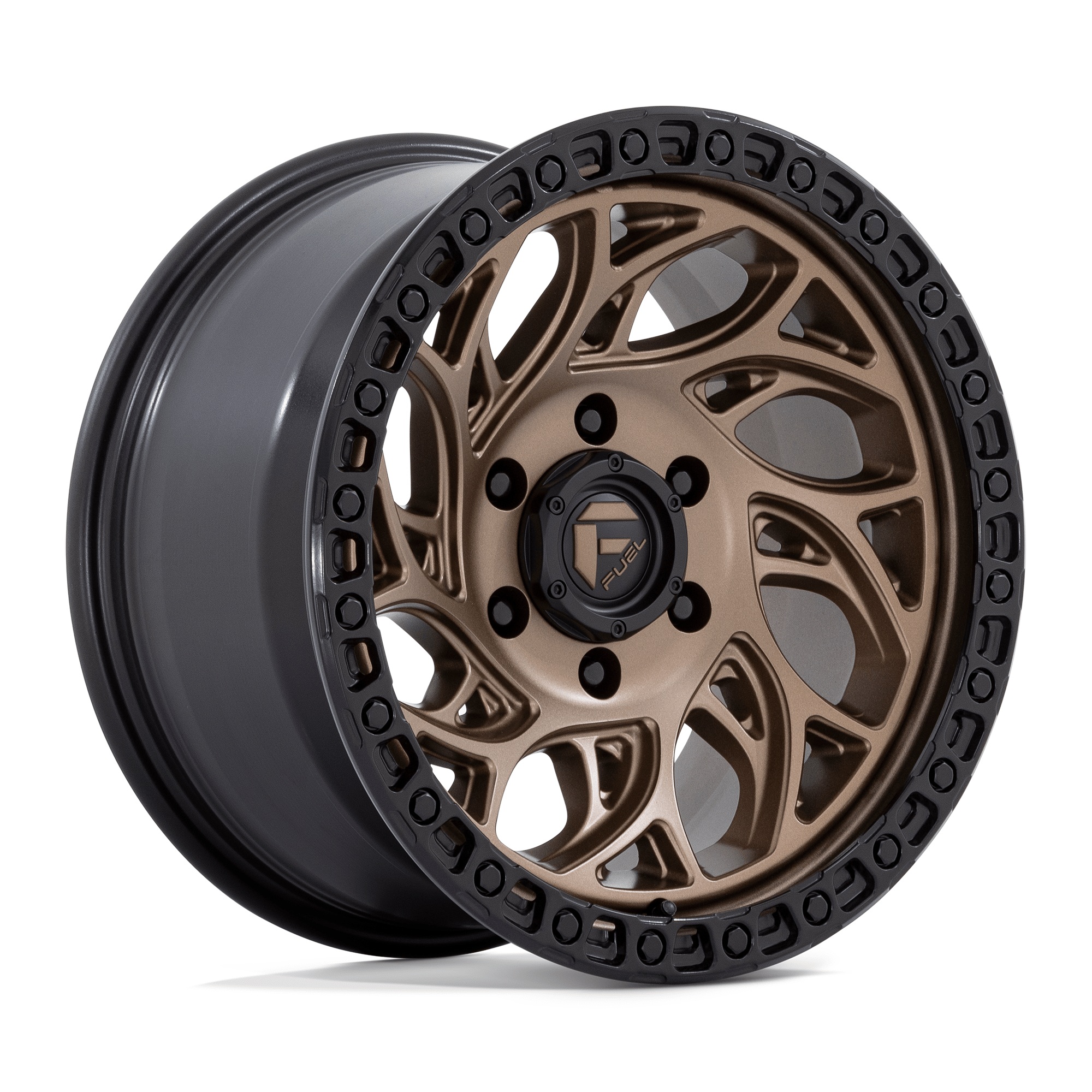 Fuel 1PC D841 RUNNER OR 17x9 Bronze W/ Black Ring 6x135 -12mm