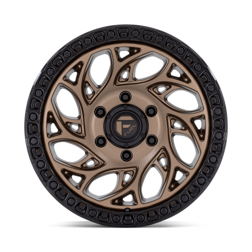 Fuel 1PC D841 RUNNER OR 18x9 Bronze W/ Black Ring 6x135 -12mm
