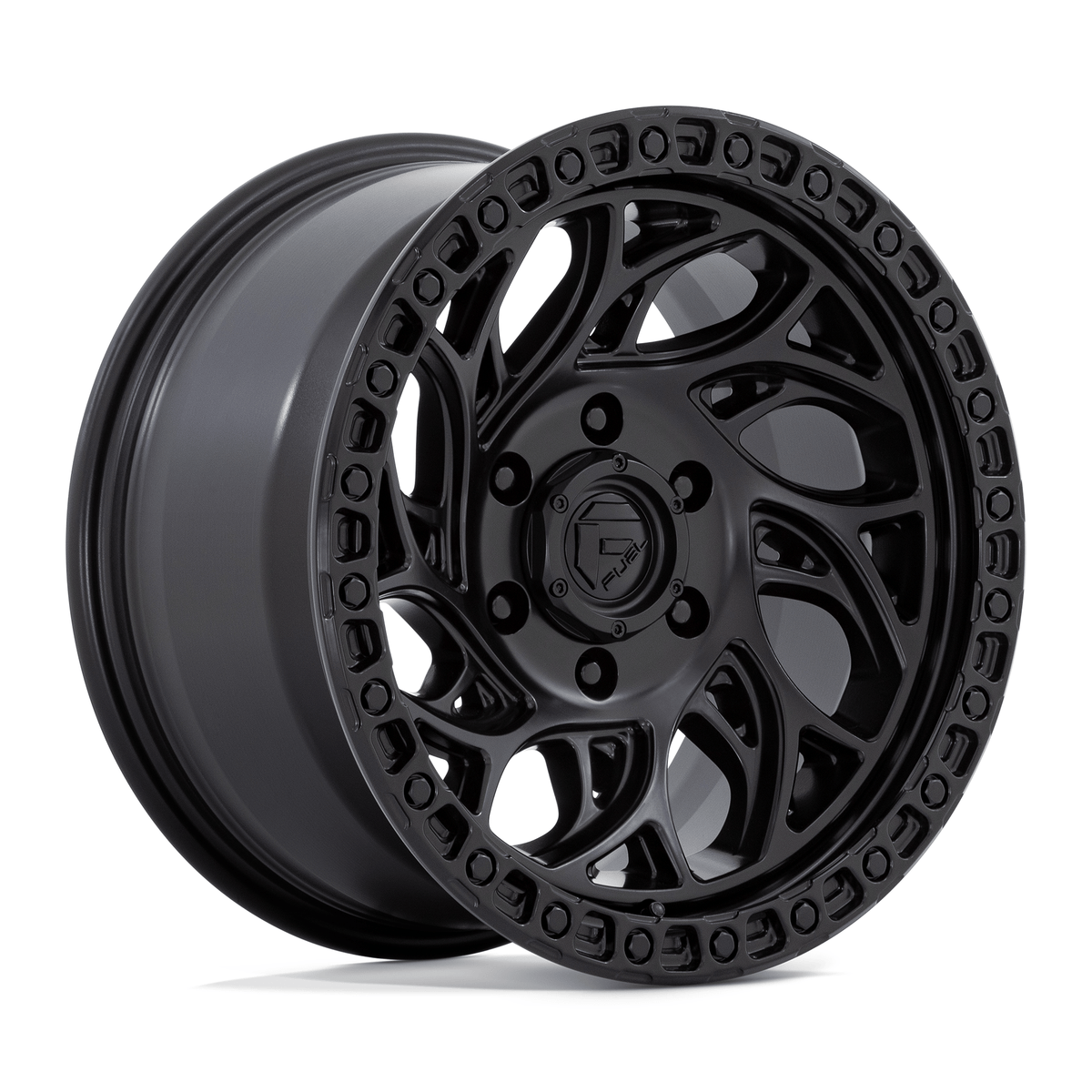 Fuel 1PC D852 RUNNER OR 18x9 Blackout 6x135 -12mm
