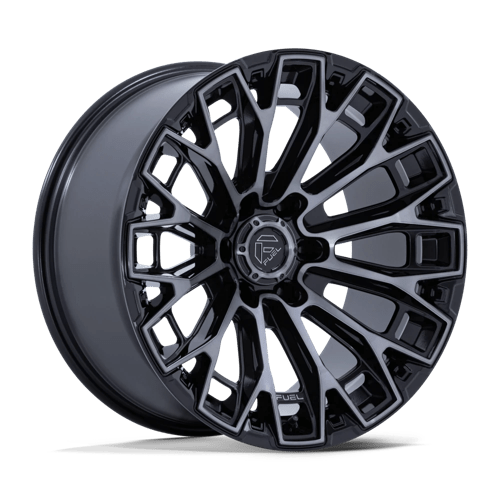 Fuel 1PC FC882 TRAX 17x9 Gloss Black Machined Face Dtcc 6x135 -12mm
