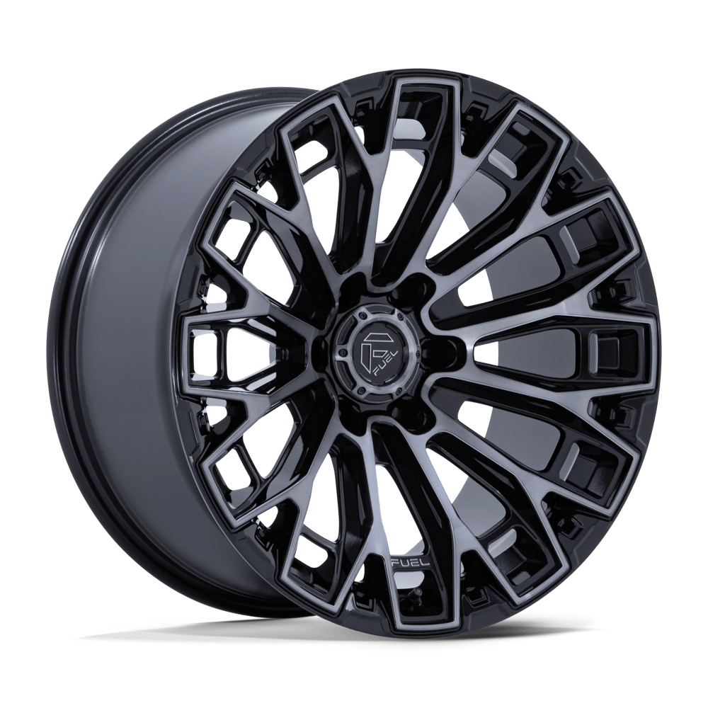 Fuel 1PC FC882 TRAX 17x9 Gloss Black Machined Face Dtcc 6x135 20mm