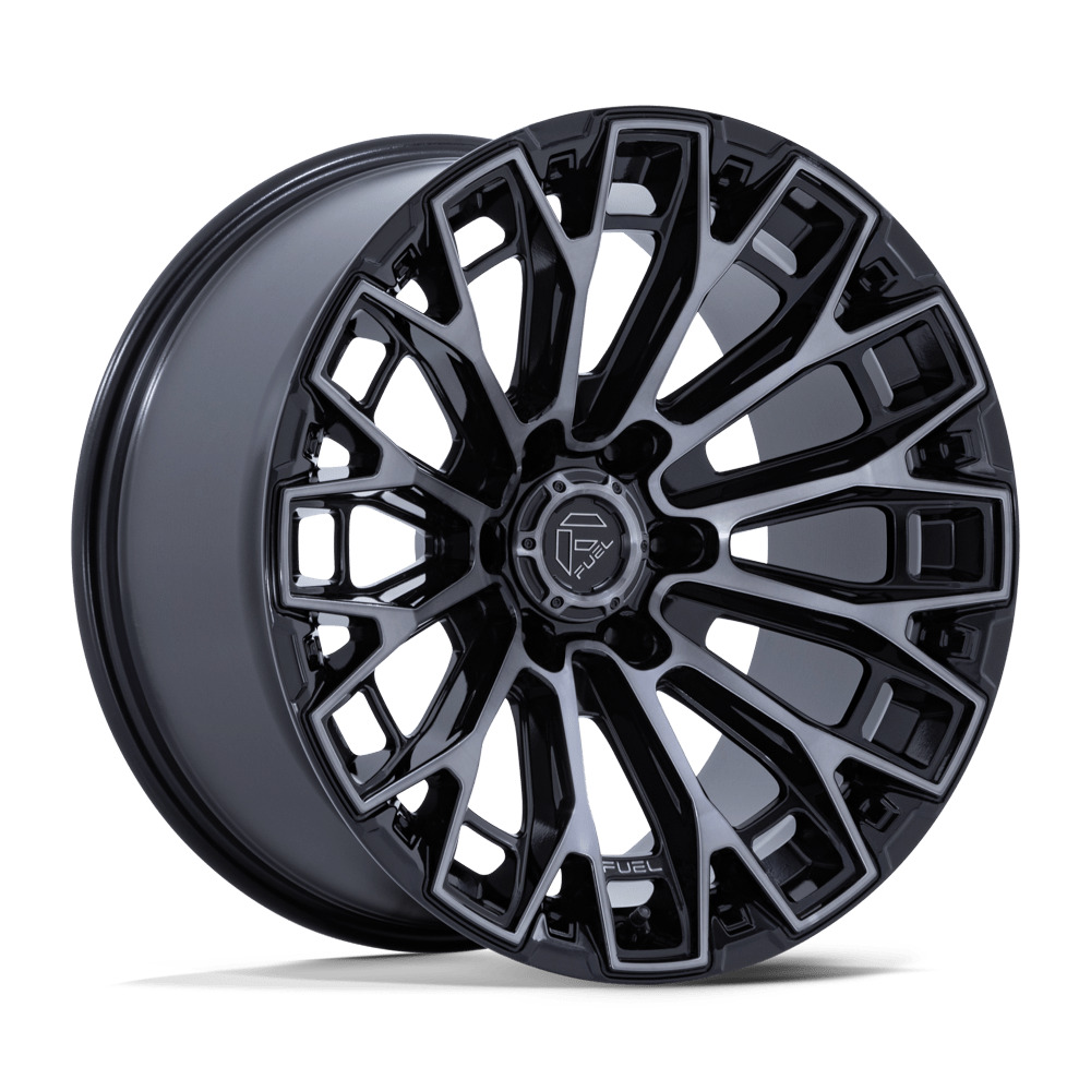 Fuel 1PC FC882 TRAX 18x9 Gloss Black Machined Face Dtcc 6x135 1mm