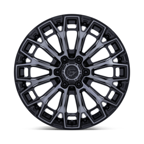 Fuel 1PC FC882 TRAX 17x9 Gloss Black Machined Face Dtcc 6x135 20mm