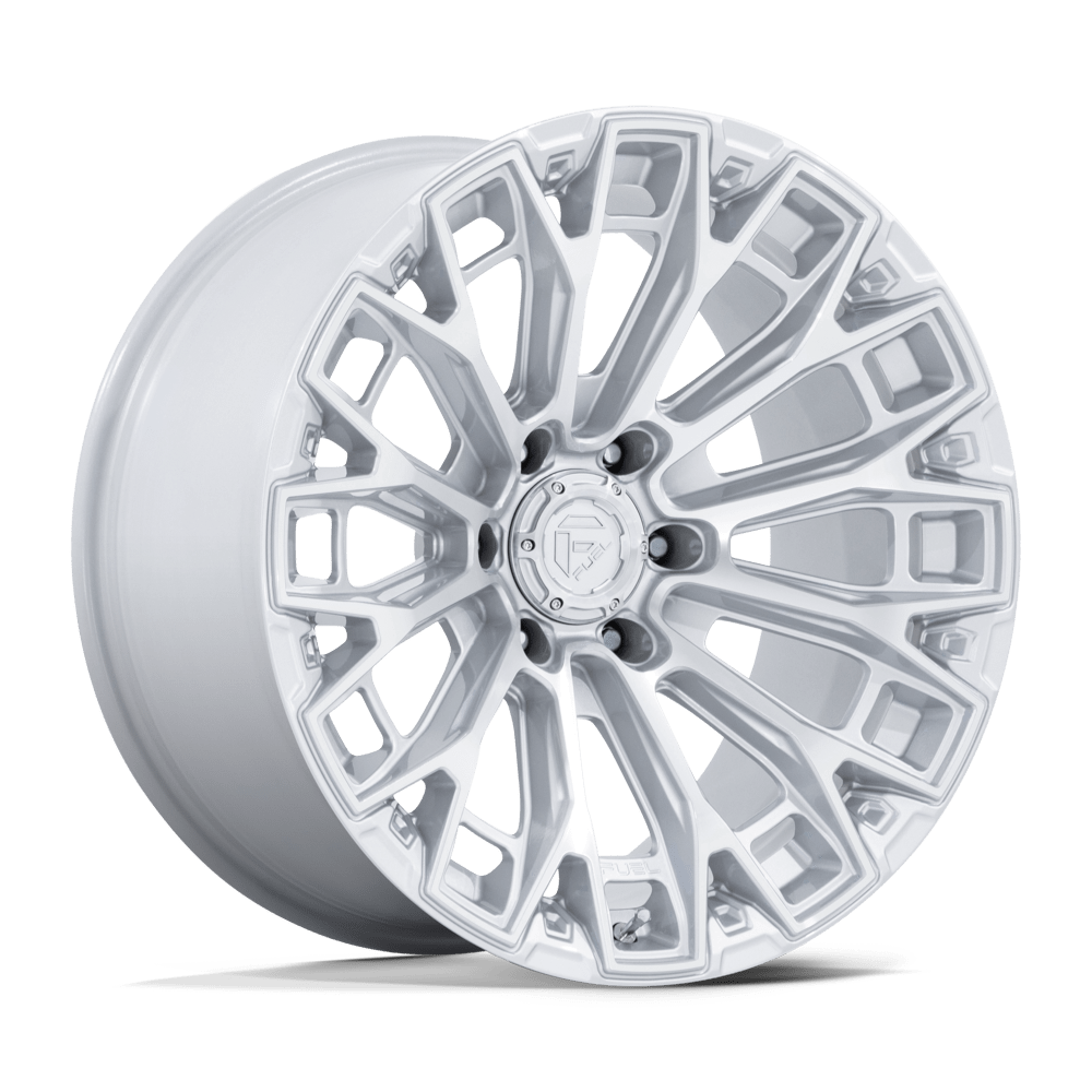 Fuel 1PC FC882 TRAX 17x9 Gloss Silver W/ Machined Face 6x135 1mm