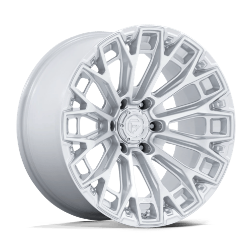 Fuel 1PC FC882 TRAX 17x9 Gloss Silver W/ Machined Face 6x135 -12mm
