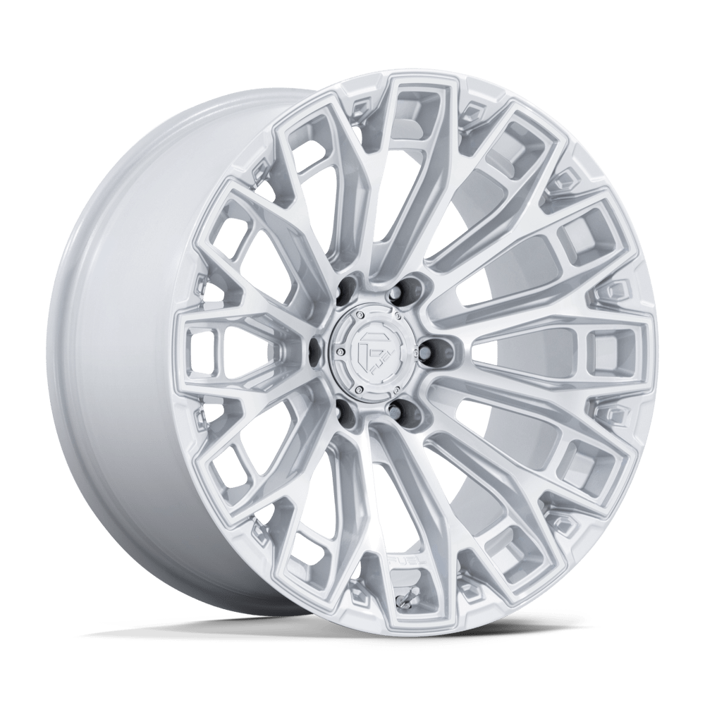 Fuel 1PC FC882 TRAX 17x9 Gloss Silver W/ Machined Face 6x135 -12mm