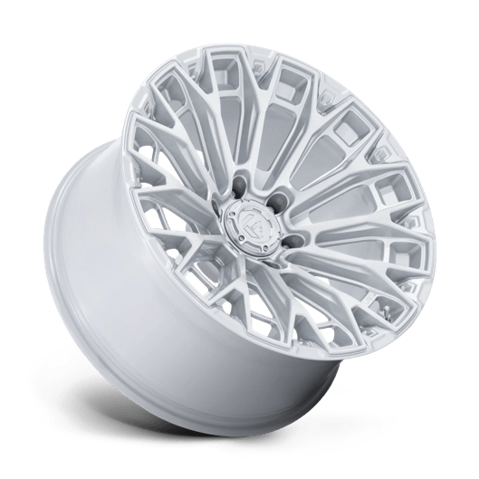 Fuel 1PC FC882 TRAX 17x9 Gloss Silver W/ Machined Face 6x135 1mm