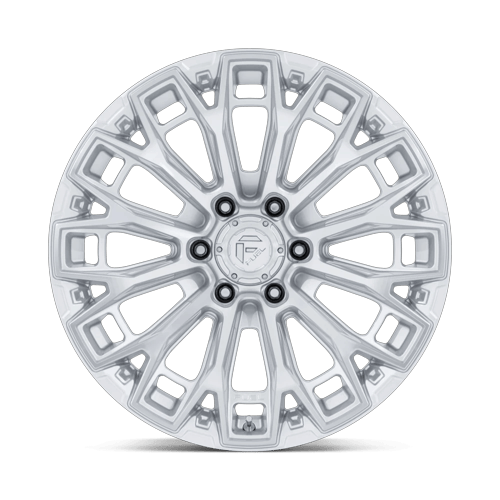 Fuel 1PC FC882 TRAX 17x9 Gloss Silver W/ Machined Face 6x135 1mm