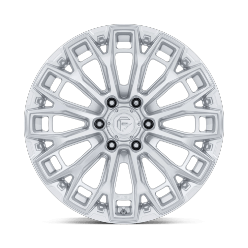 Fuel 1PC FC882 TRAX 17x9 Gloss Silver W/ Machined Face 6x135 -12mm