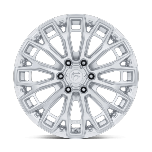 Fuel 1PC FC882 TRAX 18x9 Gloss Silver W/ Machined Face 6x135 1mm