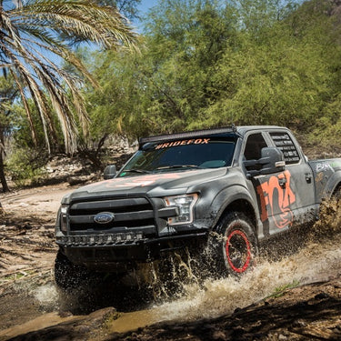 Fox 2017+ Ford Super Duty 2.0 Perf Series 12.1in. Smooth Body IFP Rear Shock / 0-1in. Lift w/ CD Adj