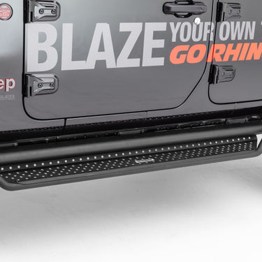 Go Rhino Dominator Extreme D1 Side Steps - Tex Blk - 80in