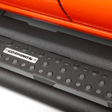 Go Rhino Dominator Extreme D6 SideSteps - Tex Blk - 80in